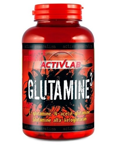 Glutamine 3, 128 шт, ActivLab. Глютамин. Набор массы Восстановление Антикатаболические свойства 