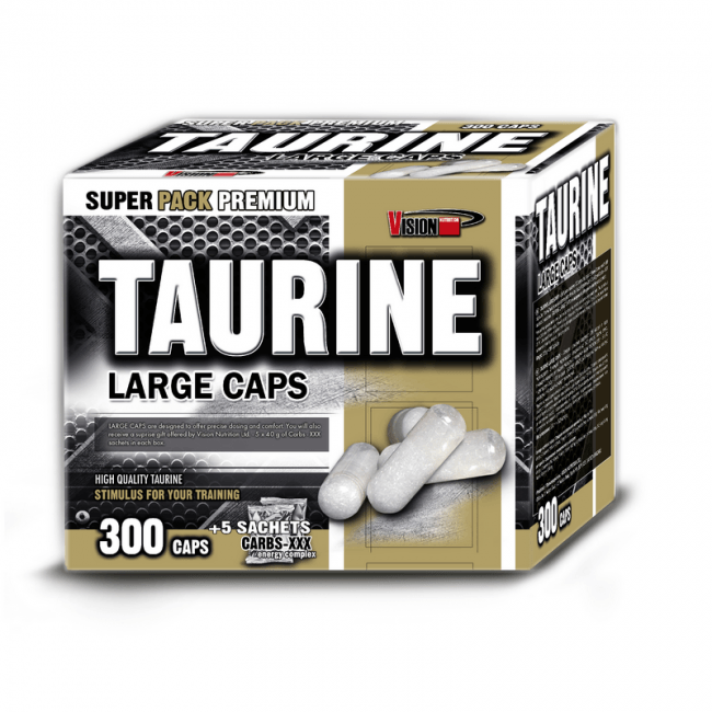 Taurine Large Caps, 300 шт, Vision Nutrition. Таурин. 