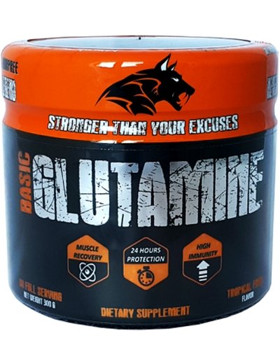 Basic Glutamine, 300 г, Amarok Nutrition. Глютамин. Набор массы Восстановление Антикатаболические свойства 