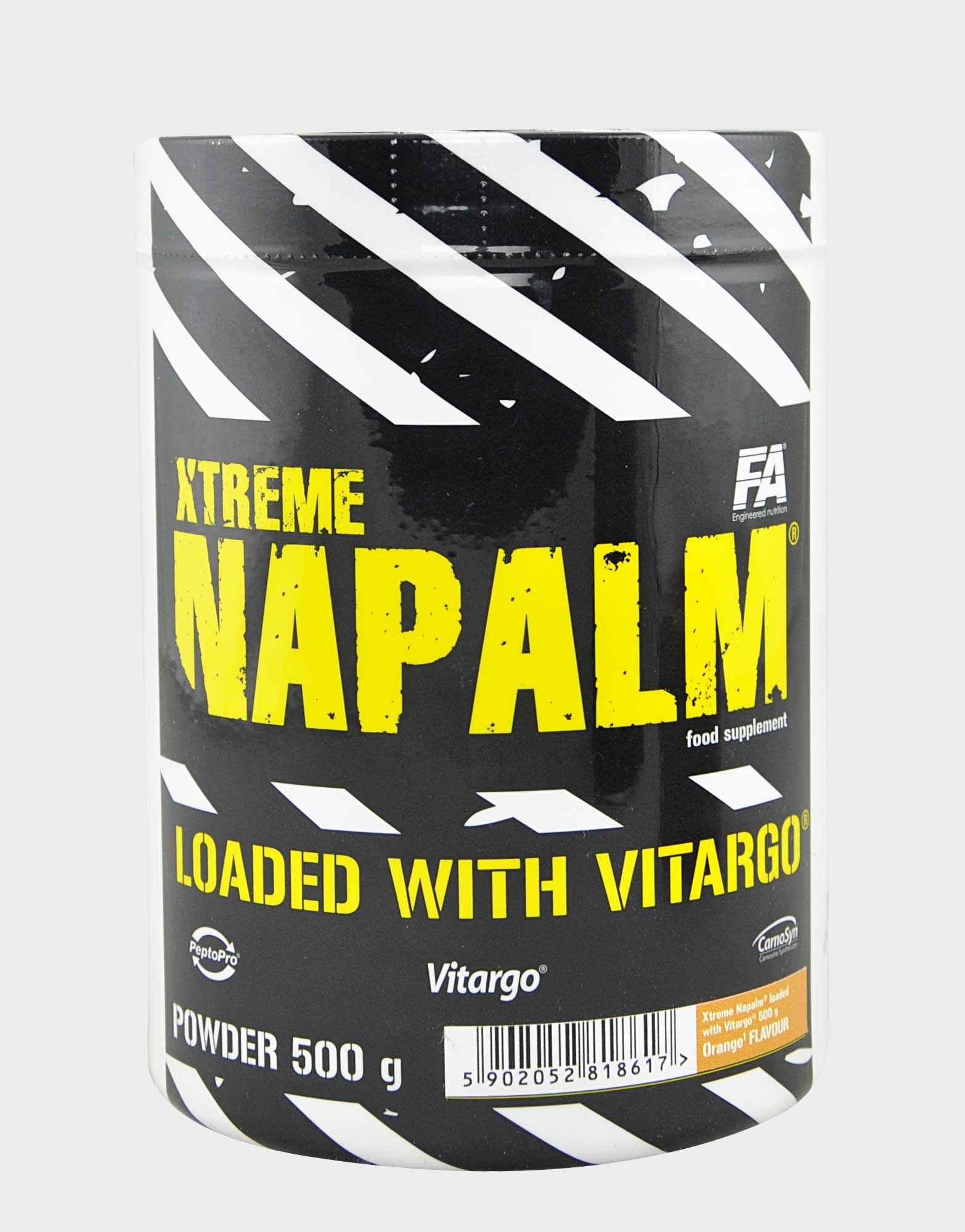 Xtreme Napalm Loaded with Vitargo, 500 г, Fitness Authority. Предтренировочный комплекс. Энергия и выносливость 