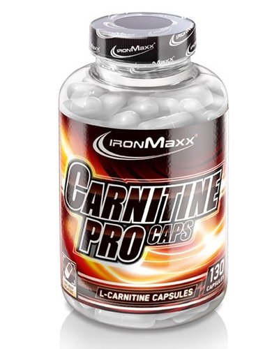 Carnitine Pro Caps, 130 шт, IronMaxx. L-карнитин. Снижение веса Поддержание здоровья Детоксикация Стрессоустойчивость Снижение холестерина Антиоксидантные свойства 