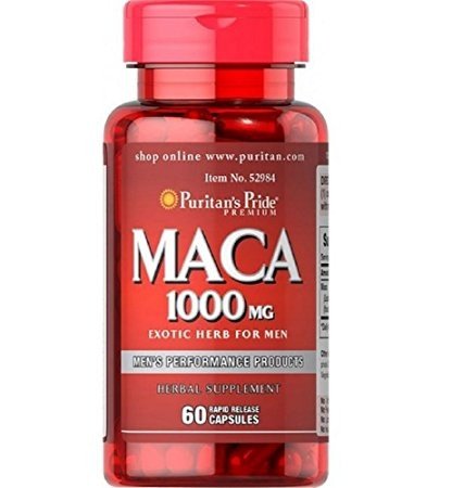 Puritan's Pride Puritan's Pride Maca 1000 mg Exotic Herb for Men 60 caps, , 60 шт.