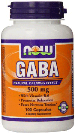 GABA 500 mg, 100 шт, Now. Спец препараты. 