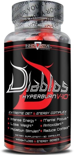 Diablos Hyperburn V-10, 100 pcs, Innovative Labs. Thermogenic. Weight Loss Fat burning 