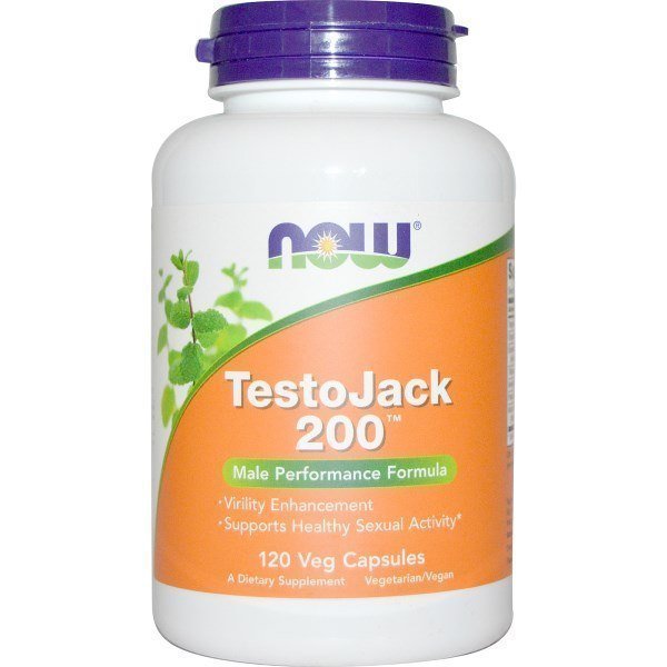 NOW   TestoJack 200 120 шт. / 60 servings,  мл, Now. Бустер тестостерона. Поддержание здоровья Повышение либидо Aнаболические свойства Повышение тестостерона 