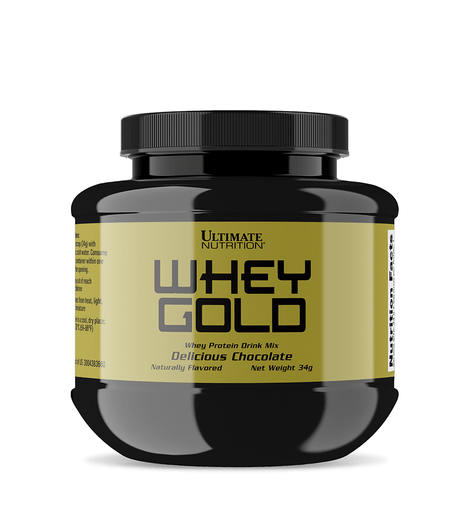 Протеин Ultimate Whey Gold, 34 грамм Шоколад,  ml, Ultimate Nutrition. Proteína. Mass Gain recuperación Anti-catabolic properties 