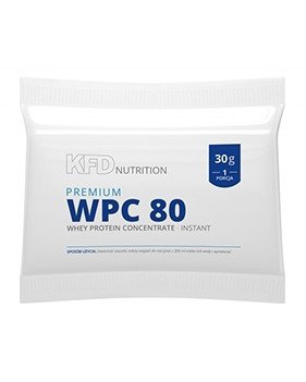 Premium WPC 80, 30 g, KFD Nutrition. Suero concentrado. Mass Gain recuperación Anti-catabolic properties 