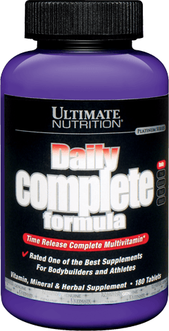 Daily Complete Formula, 180 piezas, Ultimate Nutrition. Complejos vitaminas y minerales. General Health Immunity enhancement 