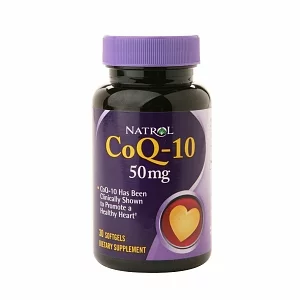 CoQ-10 50 mg, 30 шт, Natrol. Коэнзим-Q10. Поддержание здоровья Антиоксидантные свойства Профилактика ССЗ Толерантность к физ. нагрузкам 
