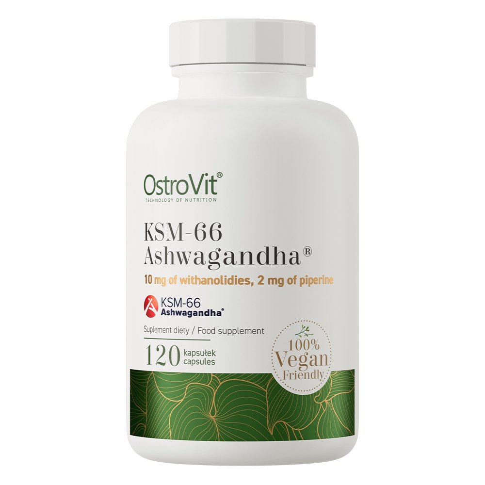 OstroVit Натуральная добавка OstroVit Vege KSM-66 Ashwagandha, 120 капсул, , 