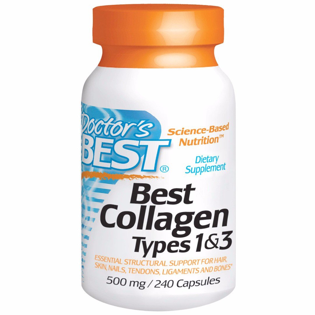 Doctor's BEST Коллаген Doctor's BEST Collagen Types 1&3 500 mg (240 таб) доктор бест, , 240 