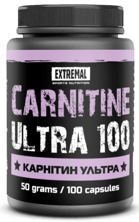 Жиросжигатель Extremal Carnitine ultra 100 капсул 50 г,  мл, Extremal. Жиросжигатель. Снижение веса Сжигание жира 