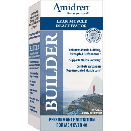 Amidren Builder, 120 шт, MHP. Бустер тестостерона. Поддержание здоровья Повышение либидо Aнаболические свойства Повышение тестостерона 