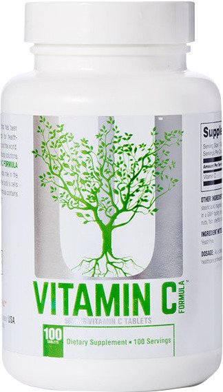 Вітамін Universal Nutrition Vitamin С 100 tabs,  мл, Universal Nutrition. Витамины и минералы. Поддержание здоровья Укрепление иммунитета 