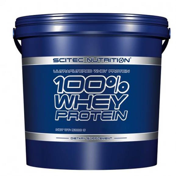 Протеин Scitec 100% Whey Protein, 5 кг Молочный шоколад,  мл, Saputo. Протеин. Набор массы Восстановление Антикатаболические свойства 