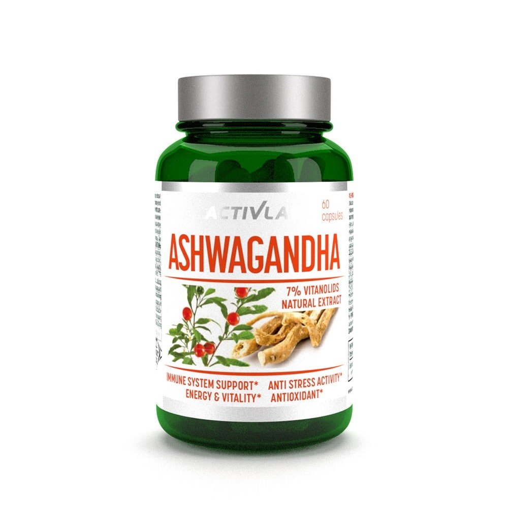 Натуральная добавка Activlab Ashwagandha, 60 капсул,  мл, ActivLab. Hатуральные продукты. Поддержание здоровья 