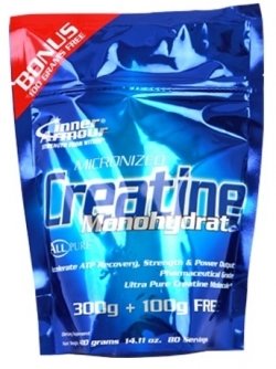 Creatine Monohydrate, 400 g, Inner Armour. Creatine monohydrate. Mass Gain Energy & Endurance Strength enhancement 