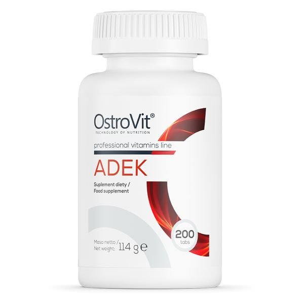 Витамины и минералы OstroVit ADEK, 200 таблеток,  мл, OstroVit. Витамины и минералы. Поддержание здоровья Укрепление иммунитета 