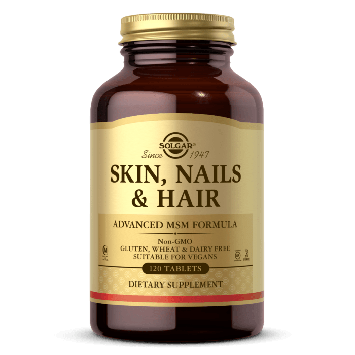 Витамины для волос, кожи и ногтей Solgar Skin Nalis & Hair (120 табл) солгар,  мл, Solgar. Витамины и минералы. Поддержание здоровья Укрепление иммунитета 