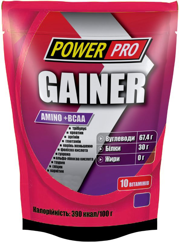 Гейнер Power Pro Gainer, 2 кг Лесная ягода,  ml, Power Pro. Gainer. Mass Gain Energy & Endurance recovery 