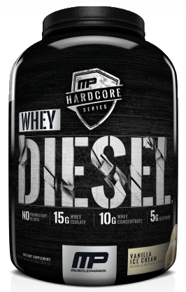 Whey Diesel, 1800 g, MusclePharm. Mezcla de proteínas de suero de leche. 
