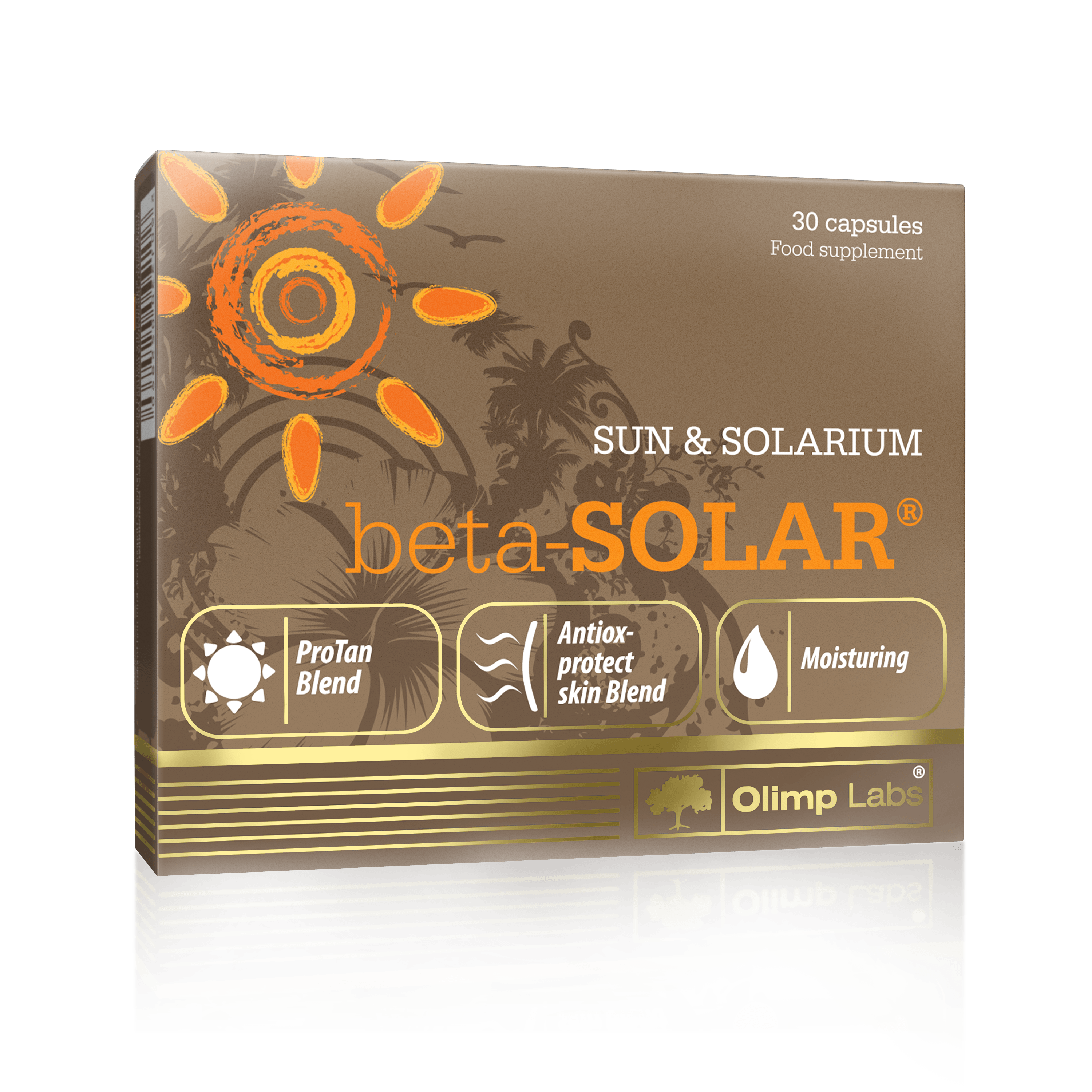 Beta Solar, 30 piezas, Olimp Labs. Suplementos especiales. 