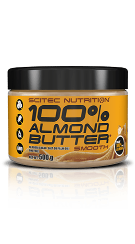 100% Almond Butter, 500 г, Scitec Nutrition. Заменитель питания. 