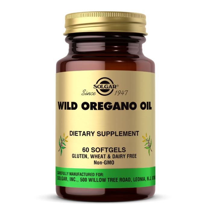 Натуральная добавка Solgar Wild Oregano Oil, 60 капсул,  мл, Solgar. Hатуральные продукты. Поддержание здоровья 