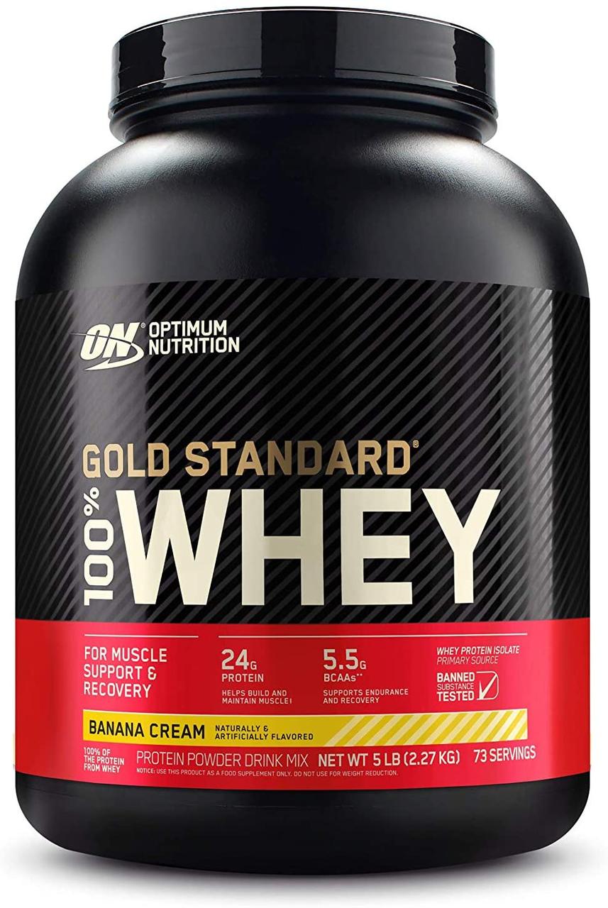 Optimum Nutrition Сывороточный протеин изолят Optimum Nutrition 100% Whey Gold Standard (2.3 кг) оптимум вей голд стандарт banana, , 2.3 