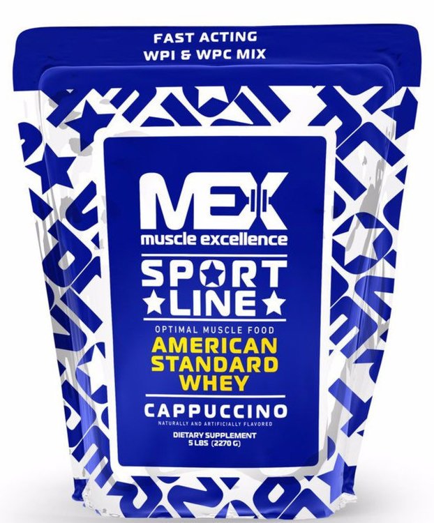 MEX American Standart Whey, 2270 г, MEX Nutrition. Протеин. Набор массы Восстановление Антикатаболические свойства 