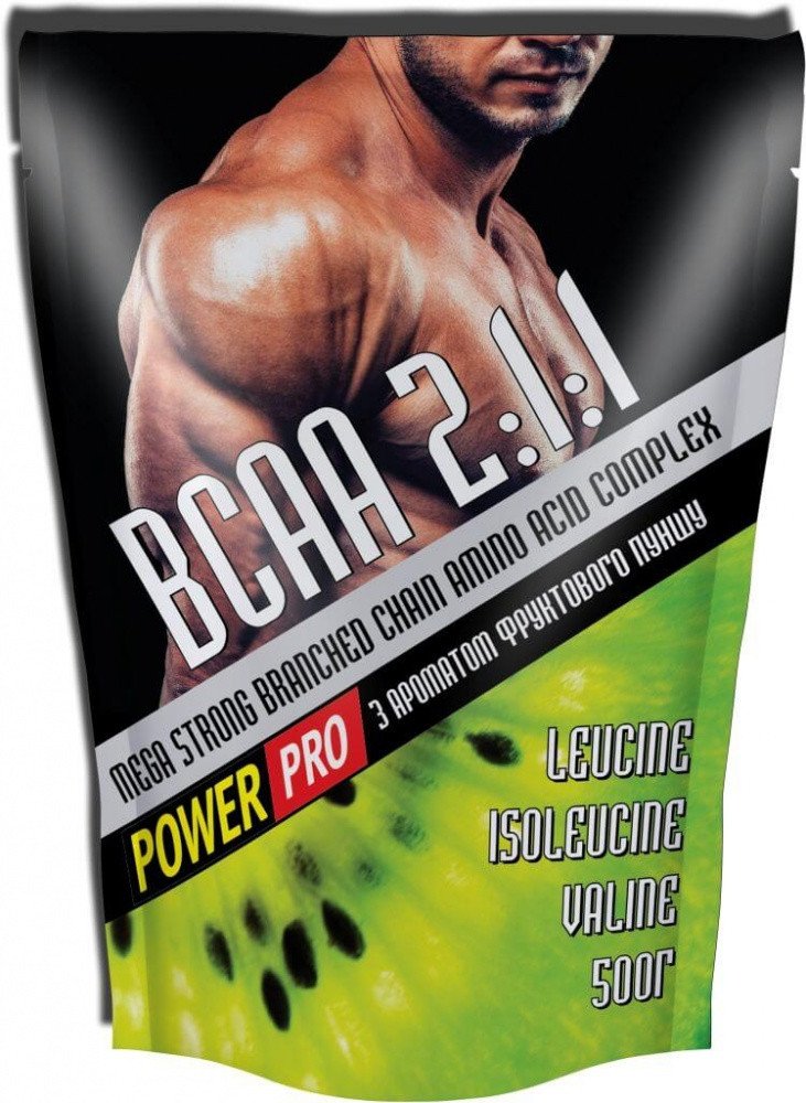 Амінокислоти Mega Strong BCAA 2:1:1 Power Pro 500 g,  ml, Power Pro. BCAA. Weight Loss recovery Anti-catabolic properties Lean muscle mass 