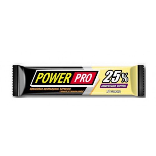 Протеїновий батончик Power Pro 25% 60 г Ваніль,  ml, Power Pro. Bar. 