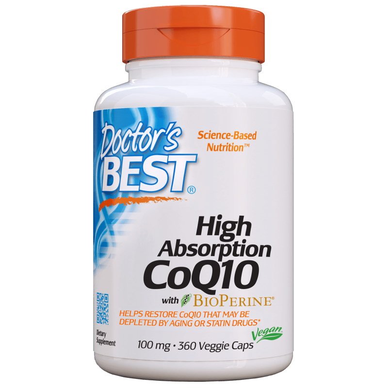 Витамины и минералы Doctor's Best CoQ10 BioPerine 100 mg, 360 вегакапсул,  мл, Doctor's BEST. Витамины и минералы. Поддержание здоровья Укрепление иммунитета 
