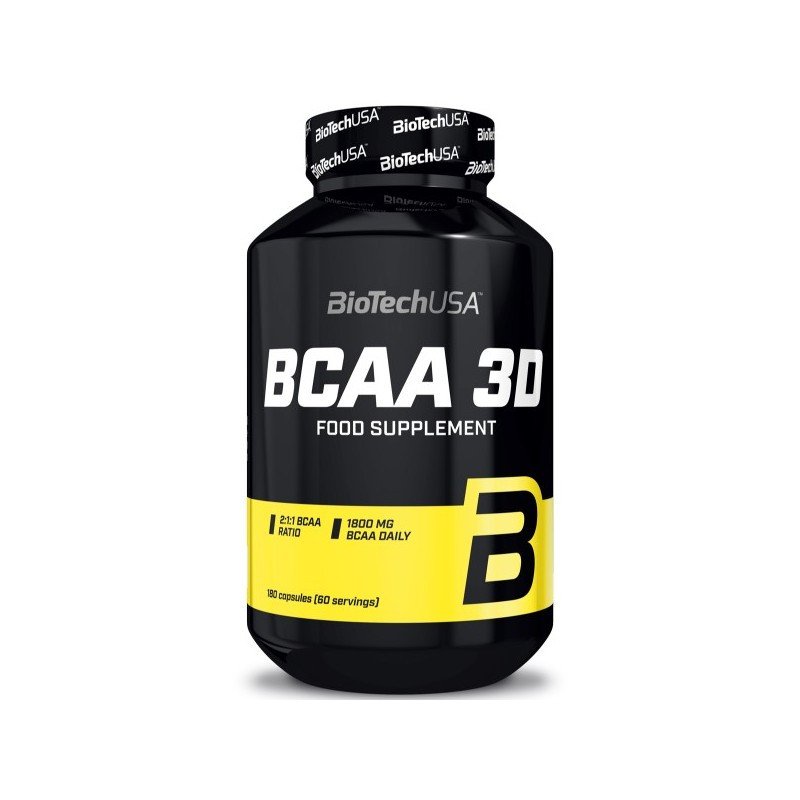 BCAA 3D BioTech USA 90 caps,  мл, BioTech. BCAA. Снижение веса Восстановление Антикатаболические свойства Сухая мышечная масса 