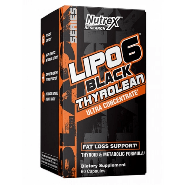 Жиросжигатель Nutrex Lipo-6 Black Thyrolean 60 капсул,  мл, Nutrex Research. Жиросжигатель. Снижение веса Сжигание жира 