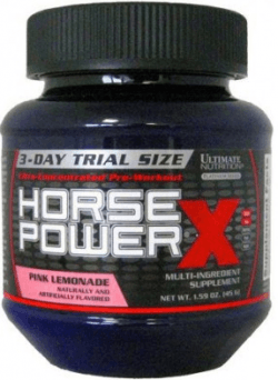 Horse Power X 45 грамм, 45 г, Ultimate Nutrition. Предтренировочный комплекс. Энергия и выносливость 
