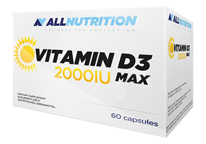 Vitamin D3 2000IU Max, 60 pcs, AllNutrition. Vitamin D. 