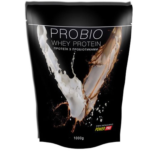 Power Pro Probio Whey Protein 1000 г Мокаччино,  ml, Power Pro. Proteína de suero de leche. recuperación Anti-catabolic properties Lean muscle mass 