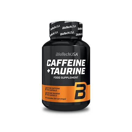 Предтренировочный комплекс BioTech Caffeine + Taurine, 60 капсул,  ml, BioTech. Pre Entreno. Energy & Endurance 