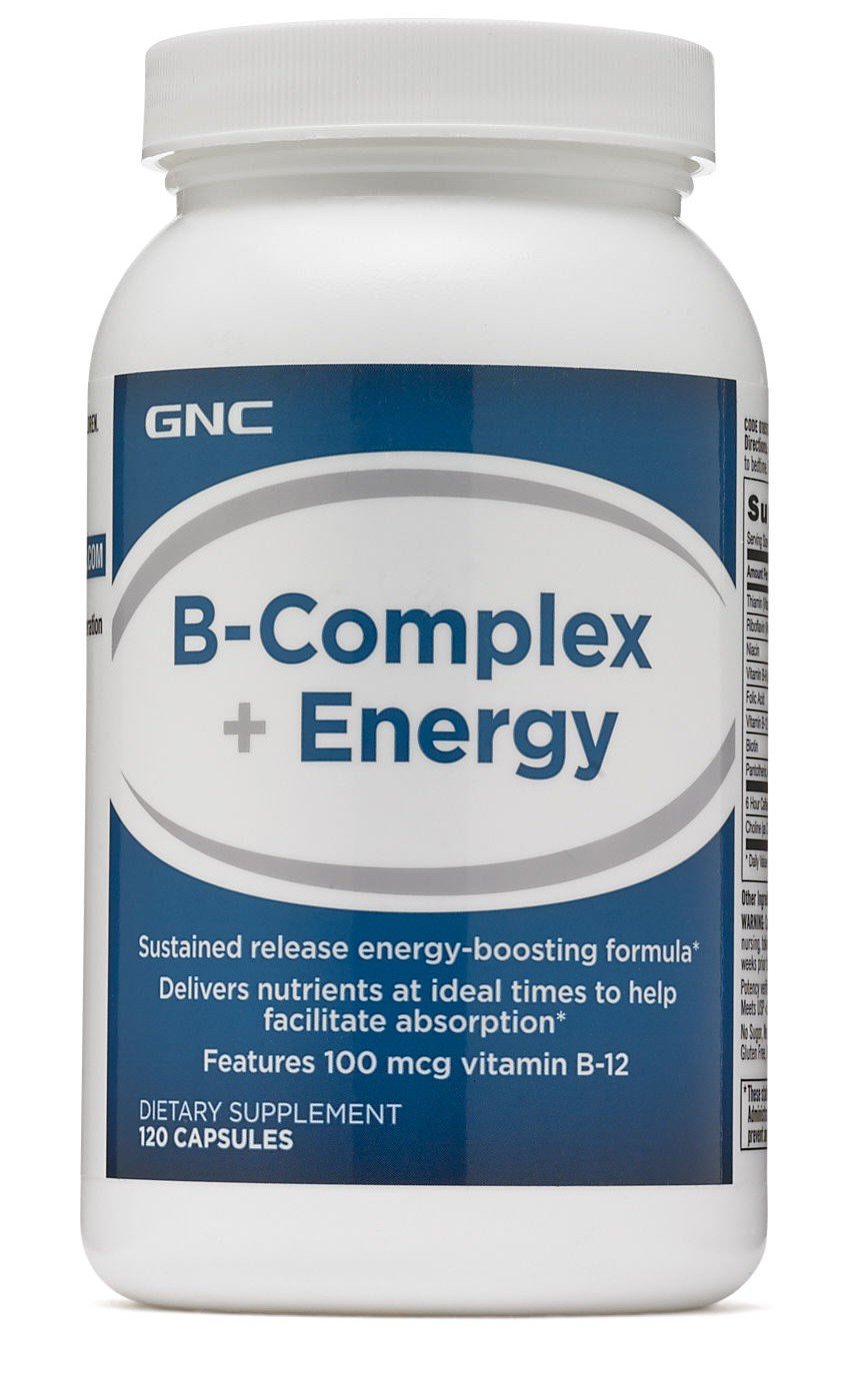B-Complex + Energy, 120 pcs, GNC. Vitamin B. General Health 