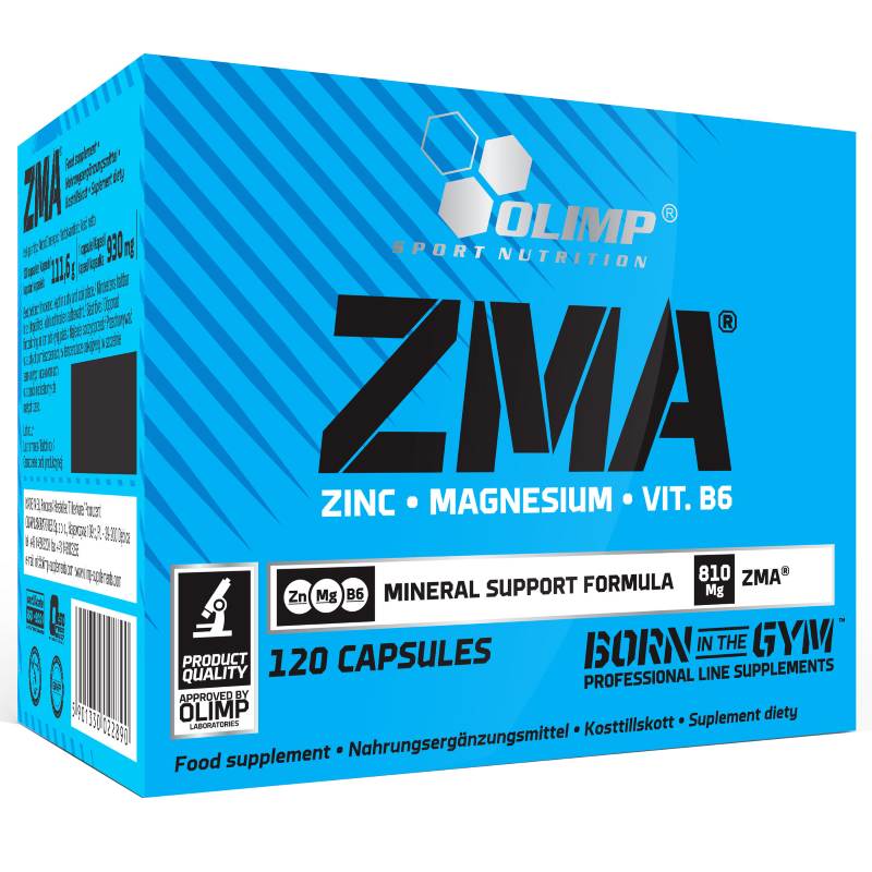 Витамины и минералы Olimp ZMA, 120 капсул,  ml, Olimp Labs. ZMA (zinc, magnesium and B6). General Health Testosterone enhancement 