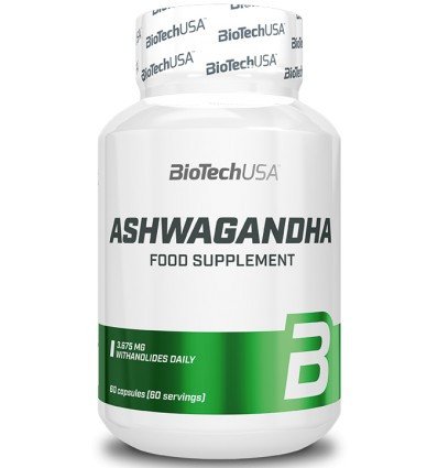 BioTech Ashwagandha 60 капсул,  мл, BioTech. Спец препараты. 