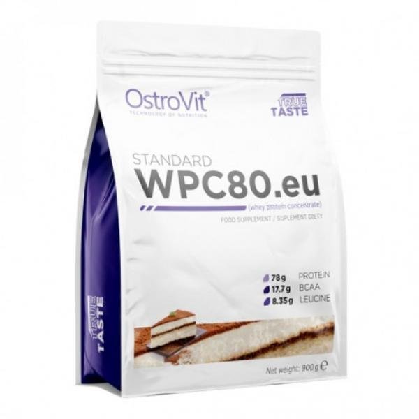 Сывороточный протеин концентрат OstroVit Standard WPC 80 (900 г) островит Tiramisu,  мл, OstroVit. Сывороточный концентрат. Набор массы Восстановление Антикатаболические свойства 