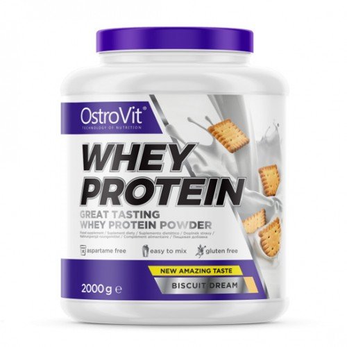 Протеин OstroVit Whey Protein, 2 кг Бисквит,  мл, OstroVit. Протеин. Набор массы Восстановление Антикатаболические свойства 