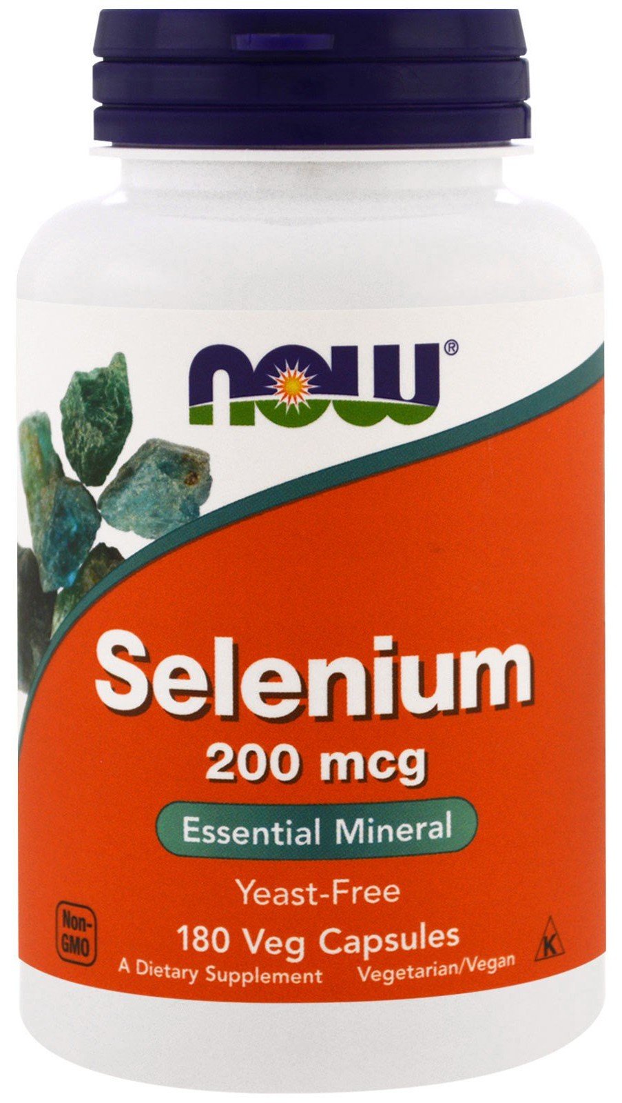 Selenium 200 mcg, 180 pcs, Now. Selenium. General Health Immunity enhancement Skin health Strengthening hair and nails 