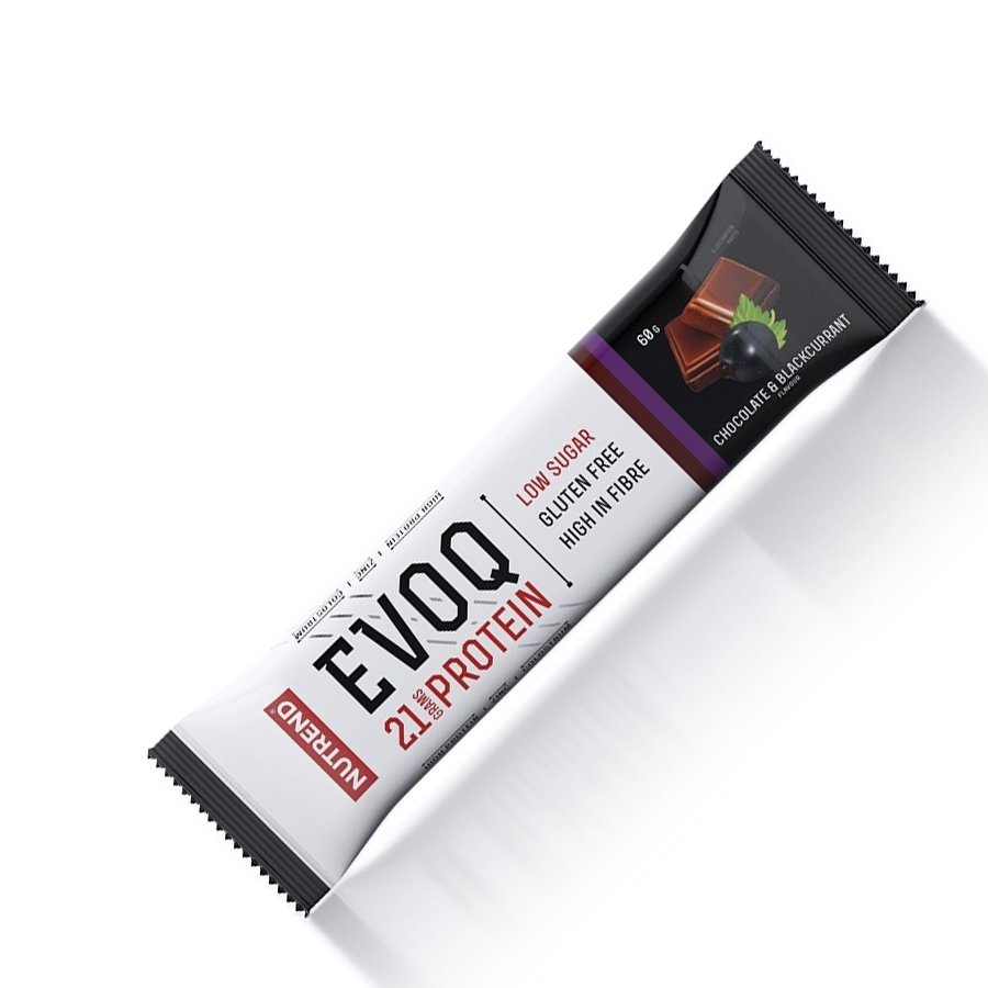 Nutrend Батончик Nutrend Evoq 21 Protein Bar, 60 грамм Шоколад-черная смородина, , 60  грамм