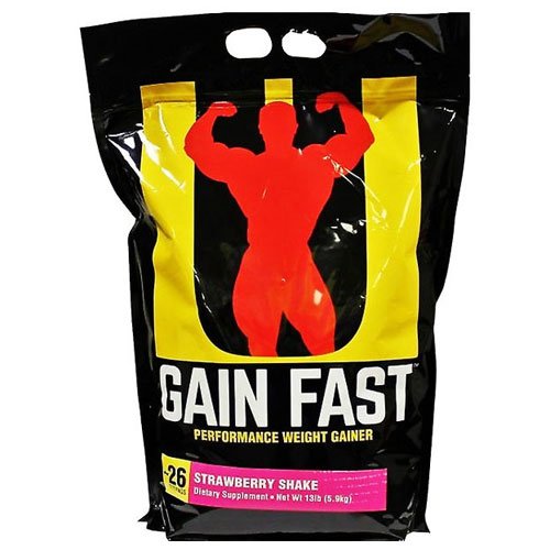 Universal Nutrition Gain Fast 5.9 кг Клубника,  ml, Universal Nutrition. Gainer. Mass Gain Energy & Endurance recovery 