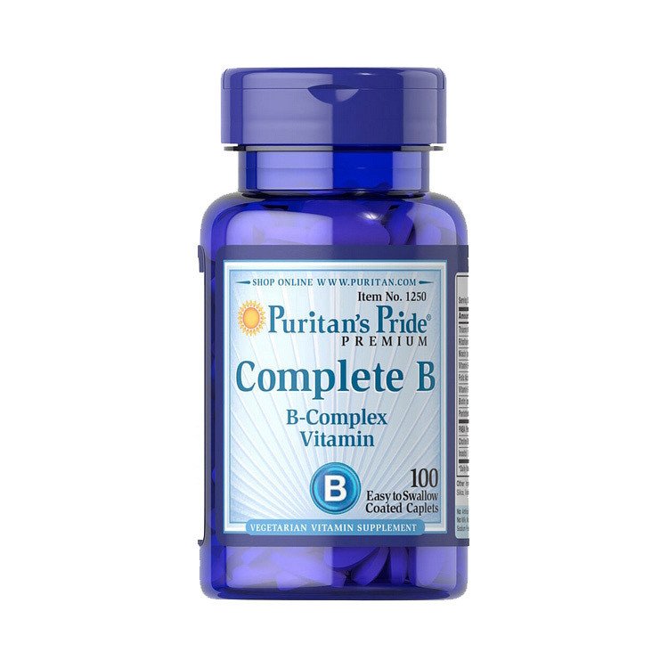Puritan's Pride Комплекс витамина B Puritan's Pride Vitamin B Complex Complete B 100 каплет, ,