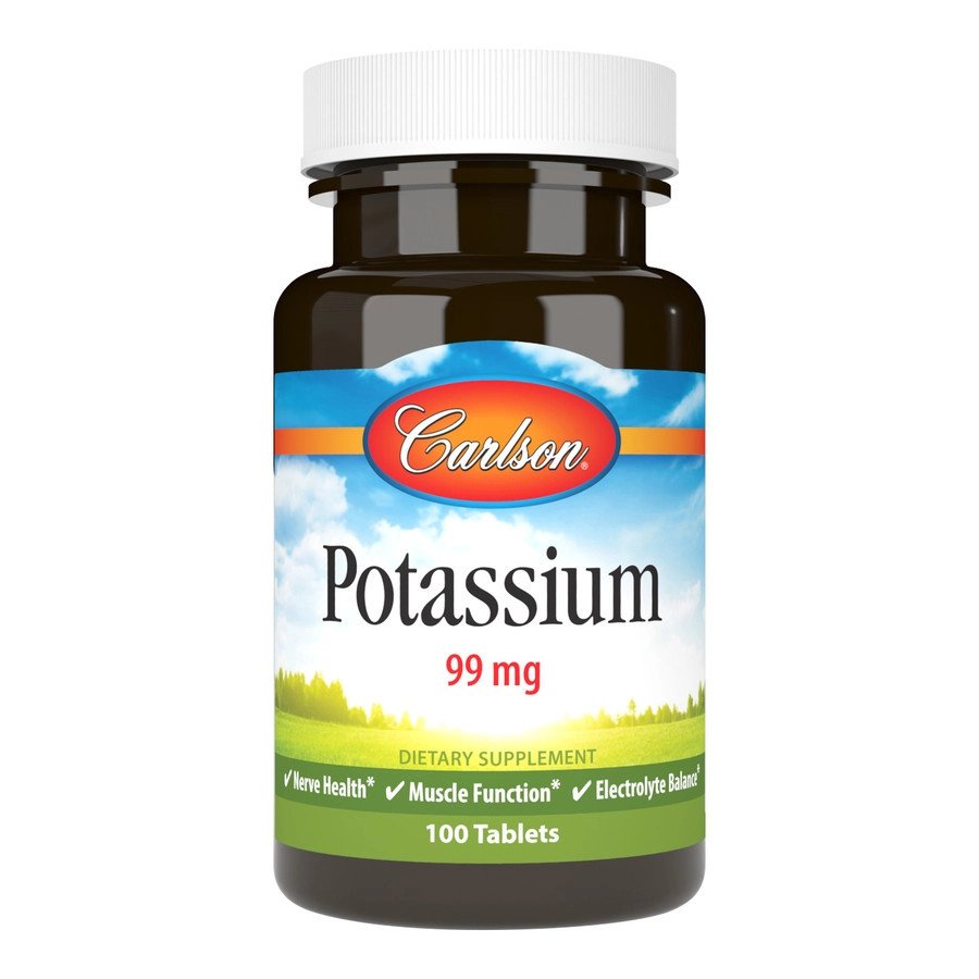 Витамины и минералы Carlson Labs Potassim, 100 таблеток,  ml, Carlson Labs. Vitamins and minerals. General Health Immunity enhancement 
