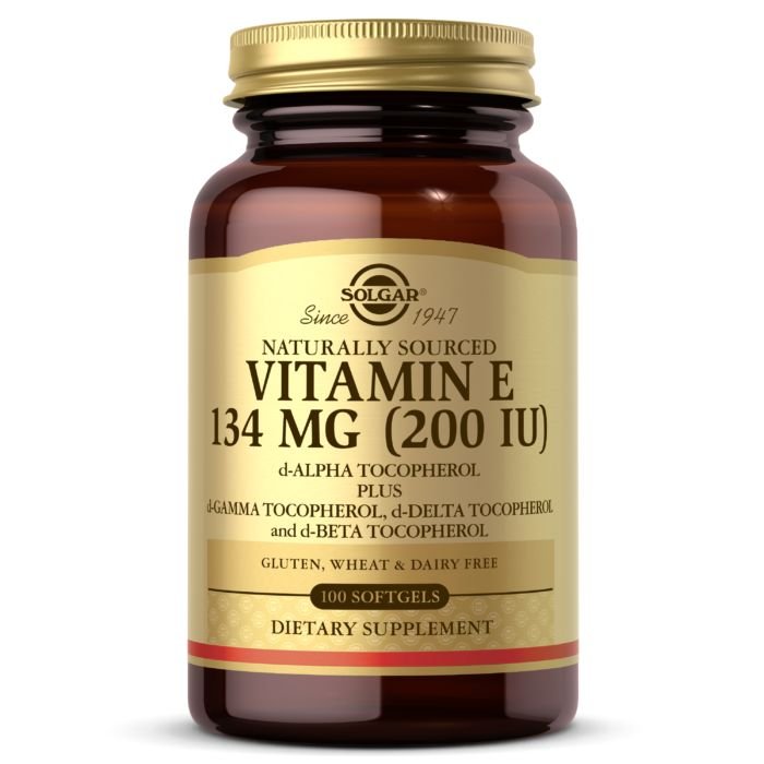 Витамины и минералы Solgar Vitamin E 134 mg (200 IU) Mixed Tocopherols, 100 капсул,  ml, Solgar. Vitaminas y minerales. General Health Immunity enhancement 